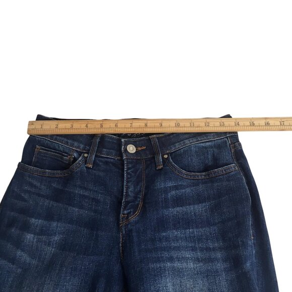 Levi's Jeans Womens 27x32 Dark Blue 525 Perfect Waist Straight Leg Denim sz 4 M - Picture 10 of 16